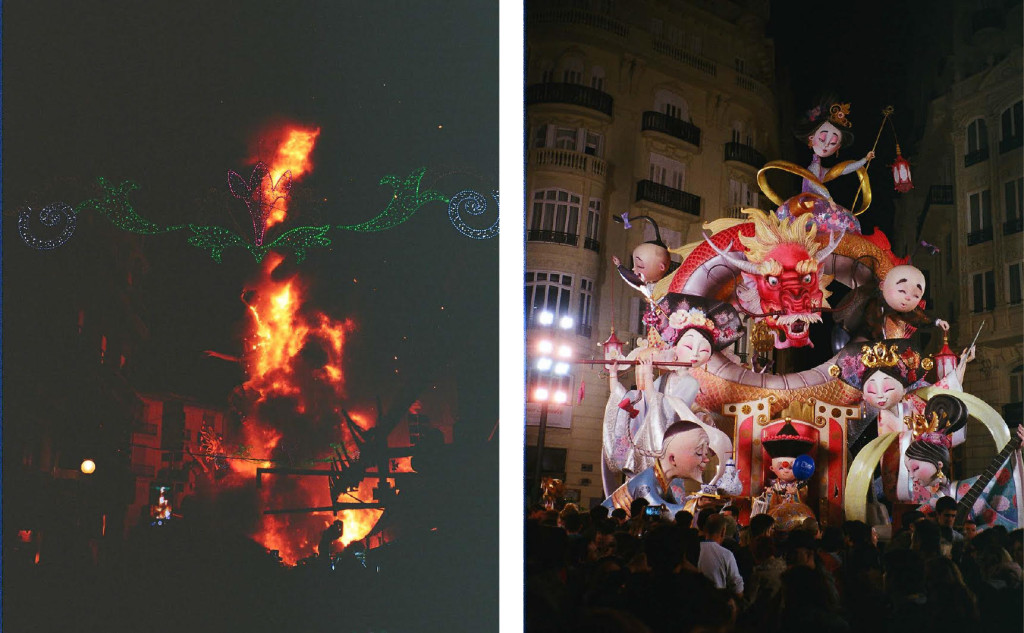 In Valencia, falles are burnt in front of joyous crowds.